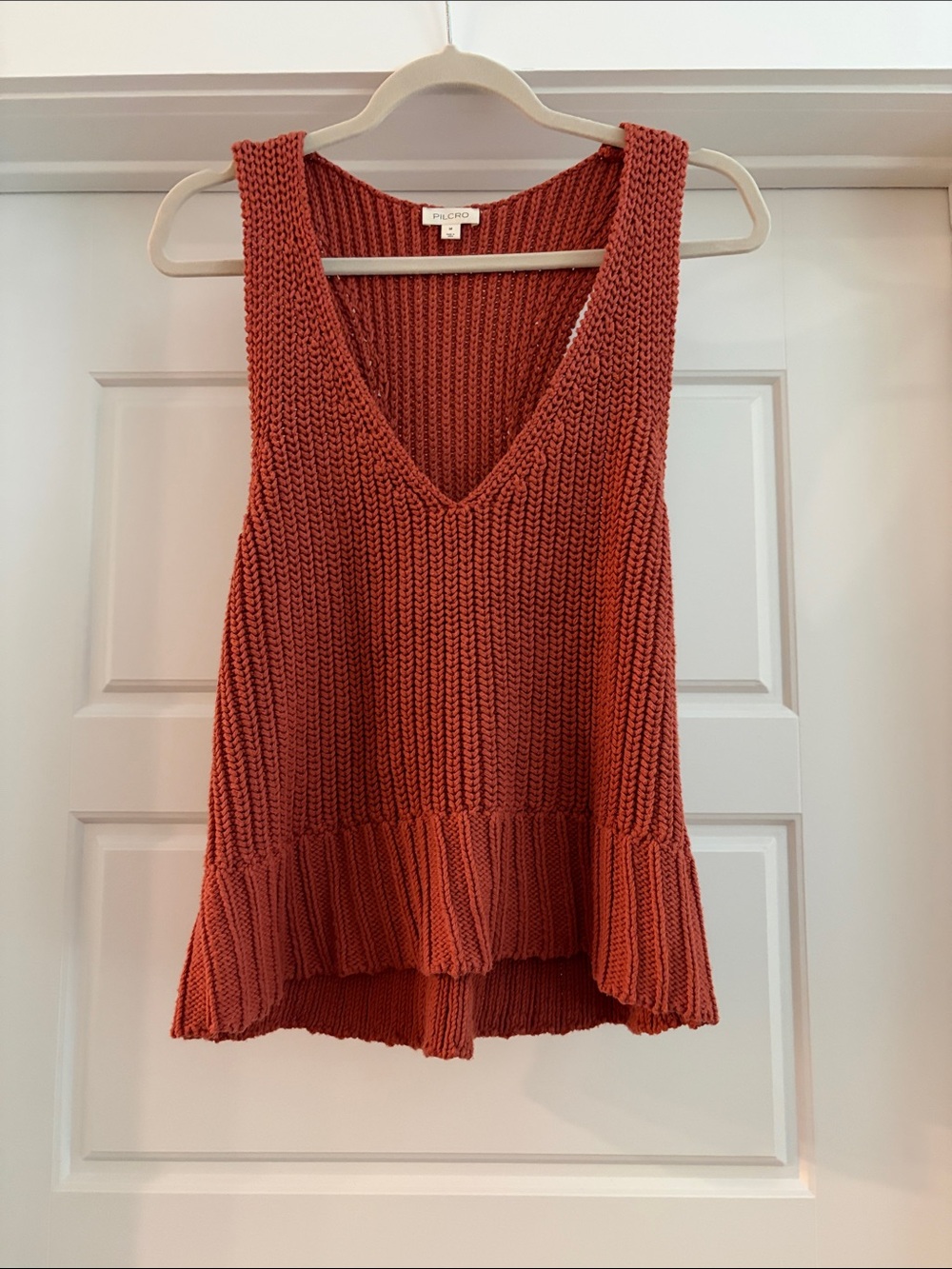 Anthropologie Pilcro V Neck Ribbed Sweater Top NWOT